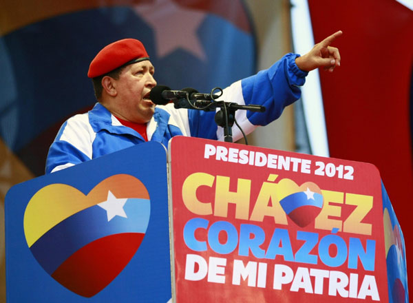 Chavez attends campaign rally for re-election