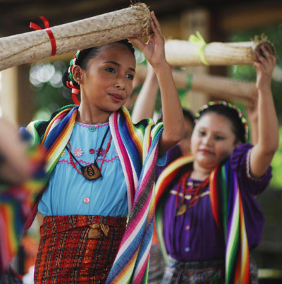 Traditional ceremony of Salvadoran indigenous Pipil