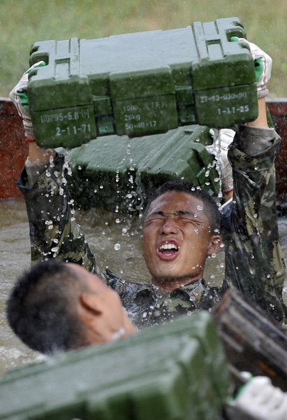 Grueling training makes soldiers strong