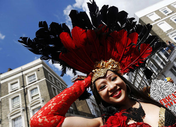 People celebrate Notting Hill Carnival