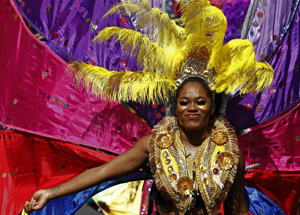 People celebrate Notting Hill Carnival