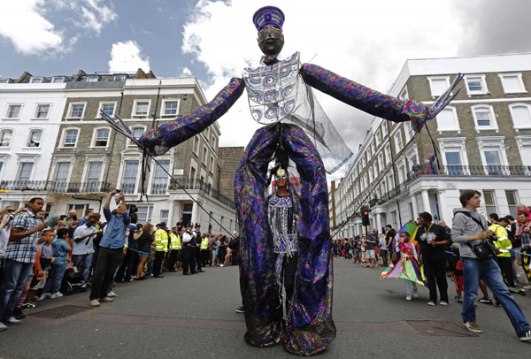 People celebrate Notting Hill Carnival