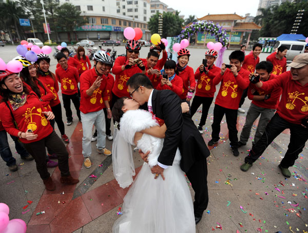 Getting hitched on a bike a growing delight