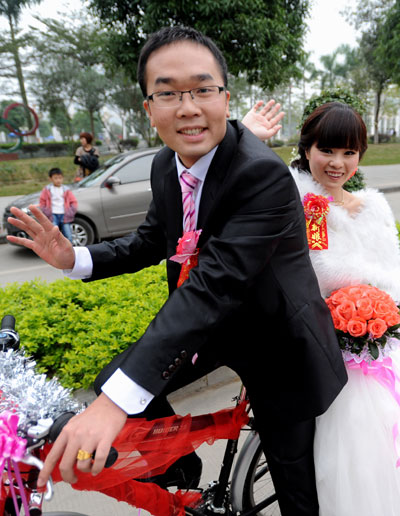 Getting hitched on a bike a growing delight