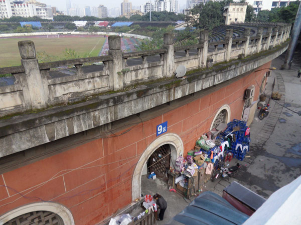 Historic stadium becomes vegetable plot