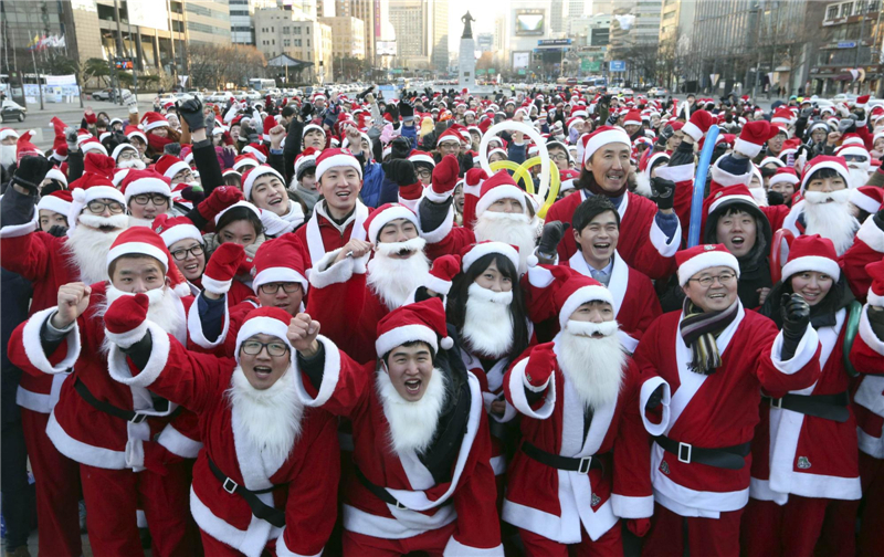 Christmas festivities held around world