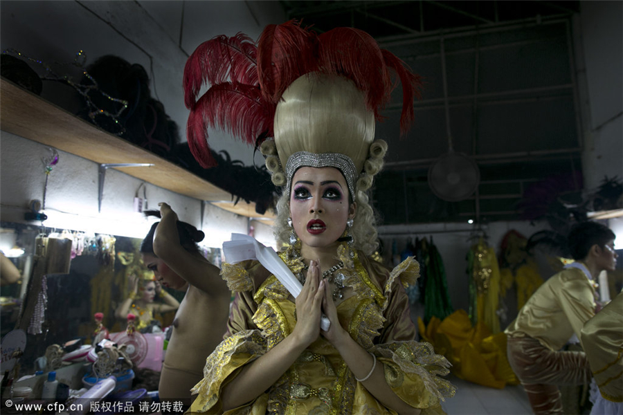 Ladyboys' lives on and off stage in Chiang Mai