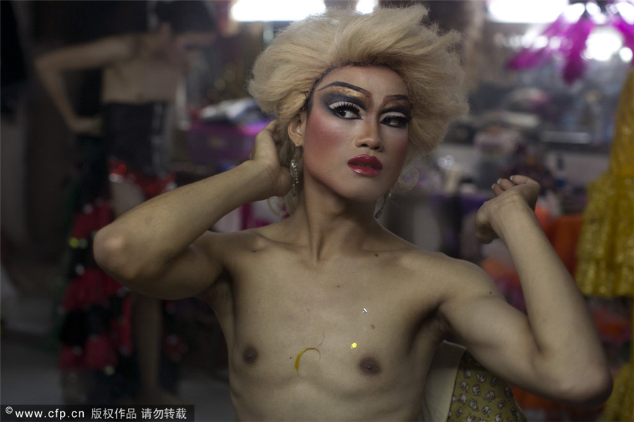 Ladyboys' lives on and off stage in Chiang Mai