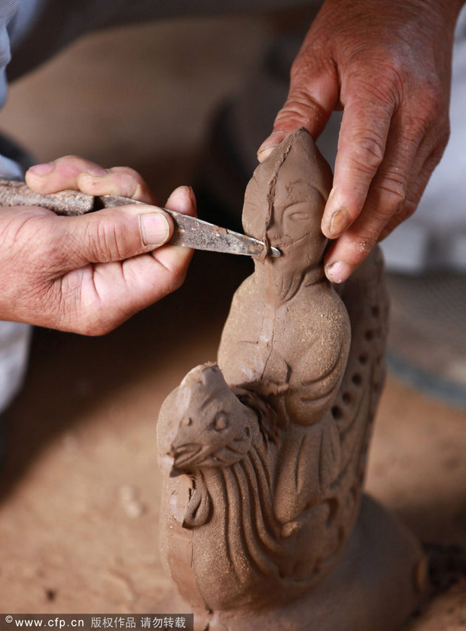 Handmade bricks a crumbling craft