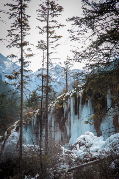 Icefall scenery in SW China