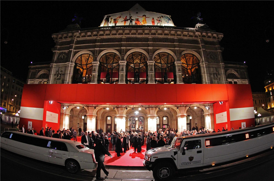 Traditional Opera Ball held in Vienna