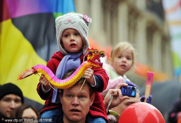 Chinese Spring Festival celebrated in London