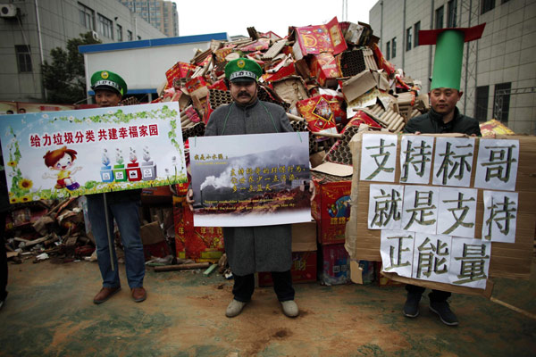 Millionaire leads parade for environmental protection