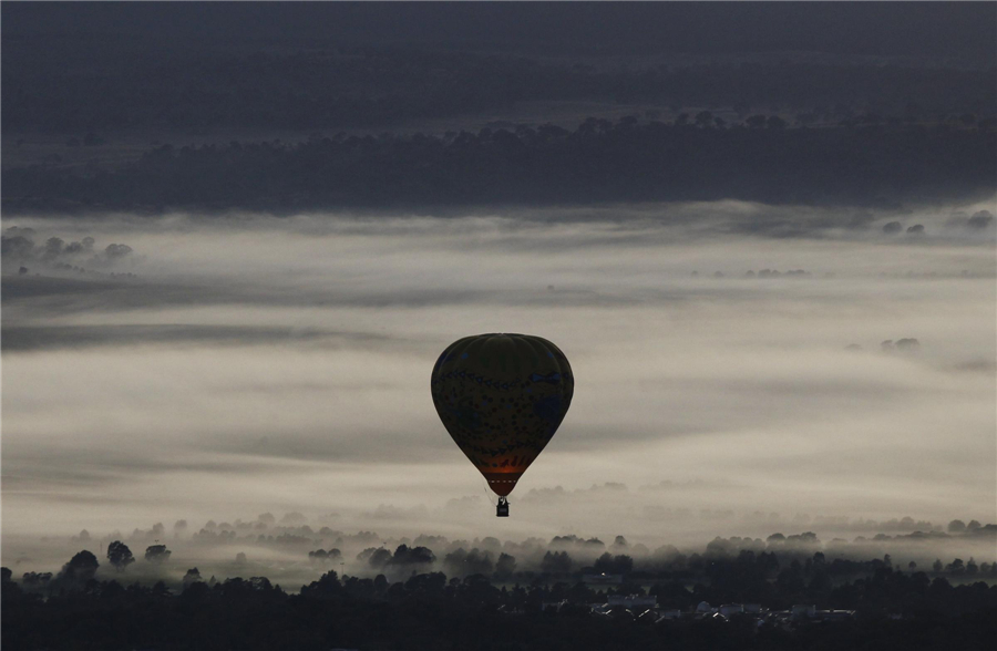 Balloon festival held in Canberra, Australia