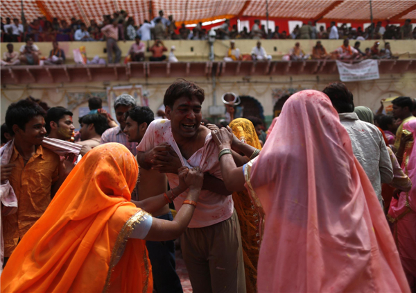 Huranga at the Dauji temple in India