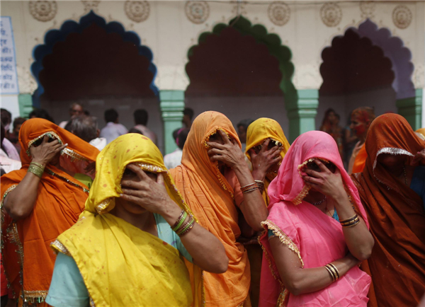 Huranga at the Dauji temple in India