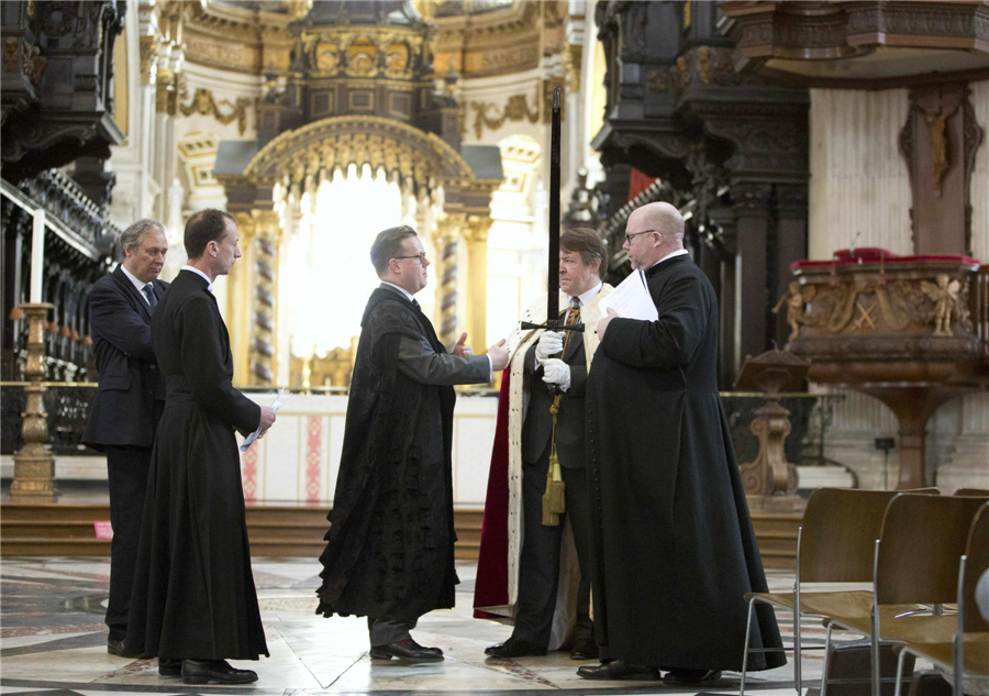 Rehearsal for Margaret Thatcher's funeral