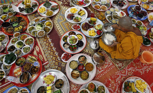 Vesak Day in honor of Buddha in Thailand