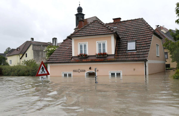 Floods sweep through central Europe