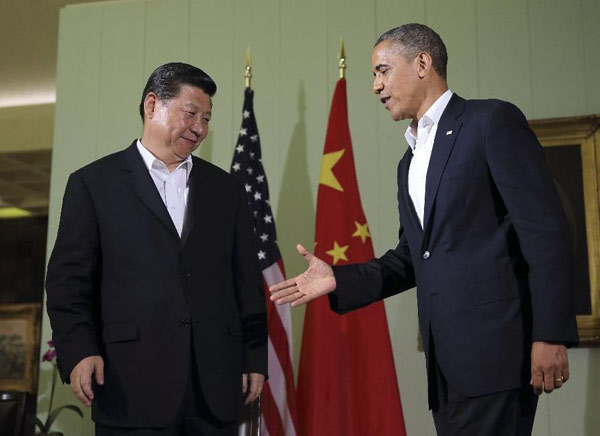 Xi, Obama meet press