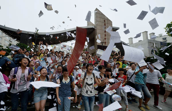 Students relieved from gaokao