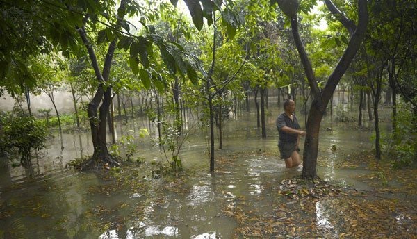 Heavy rainfall floods SW China city