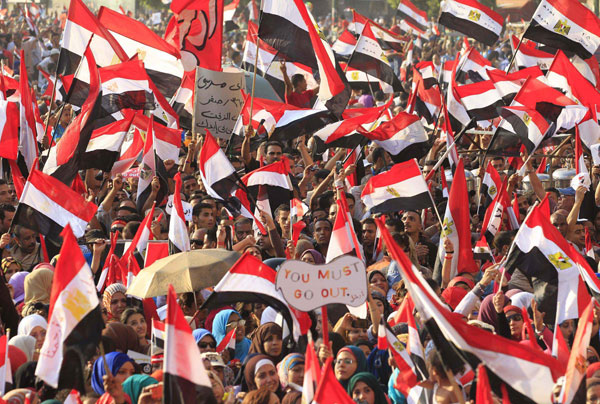 Jubilant crowds celebrate after Morsi overthrown