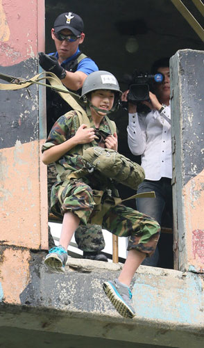 Faces of fun and fear at Korean boot camp