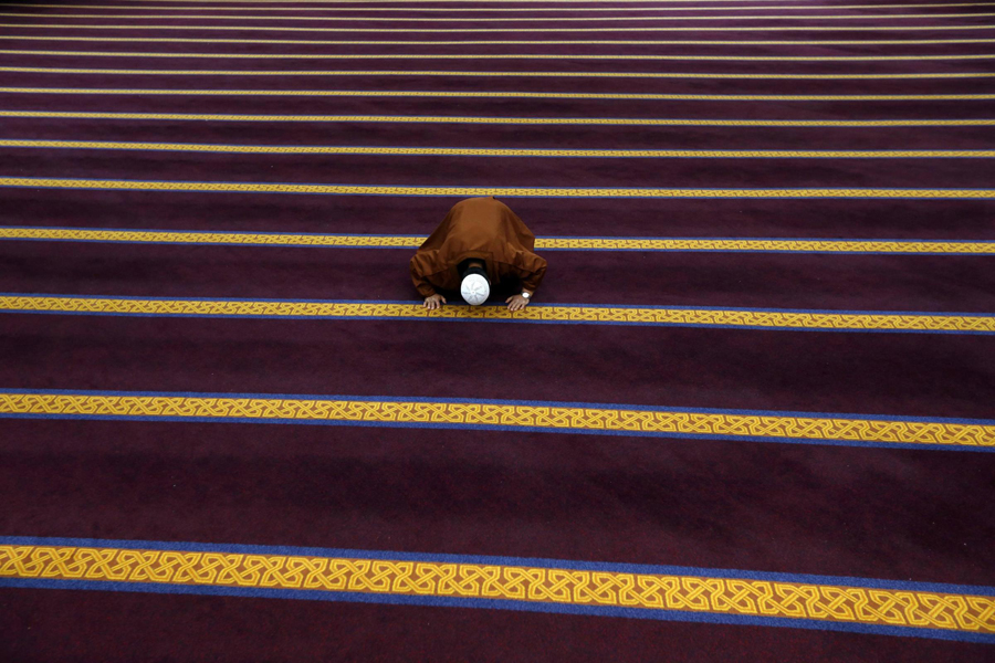 Muslims celebrate the end of Ramadan