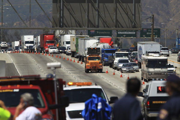 A tour bus crashed in California