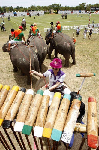 King's Cup Elephant Polo Tournament in Thailand