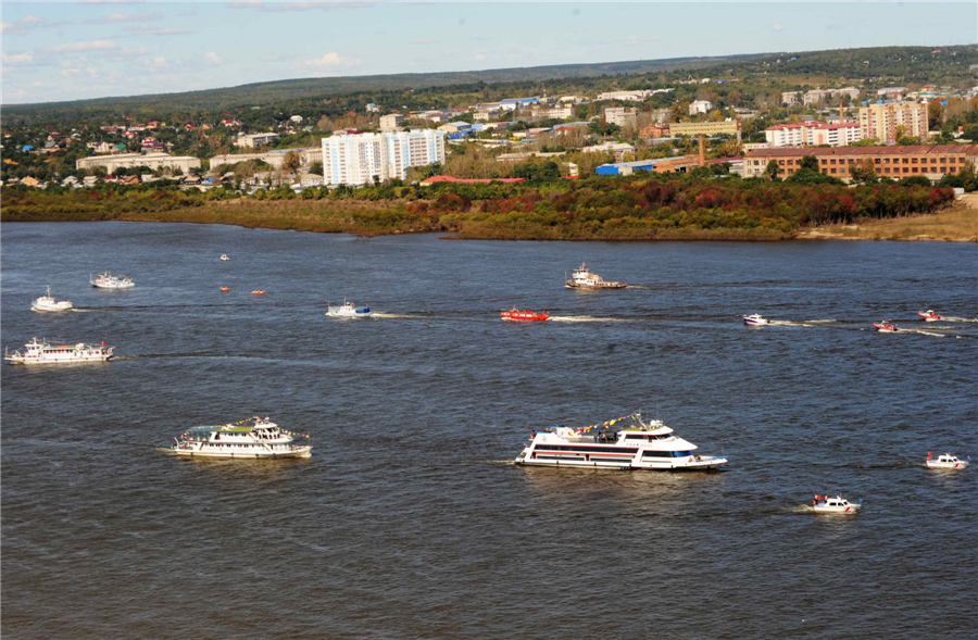 China, Russia launch drill on border river