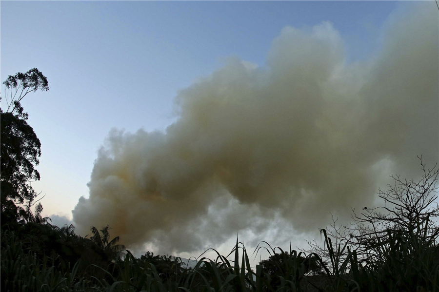 Massive fire erupts at Brazil fertilizer plant