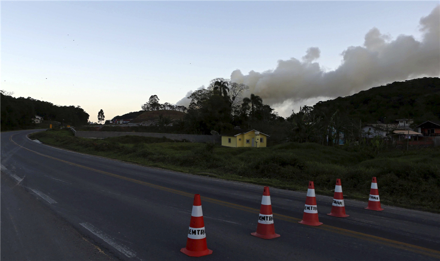 Massive fire erupts at Brazil fertilizer plant