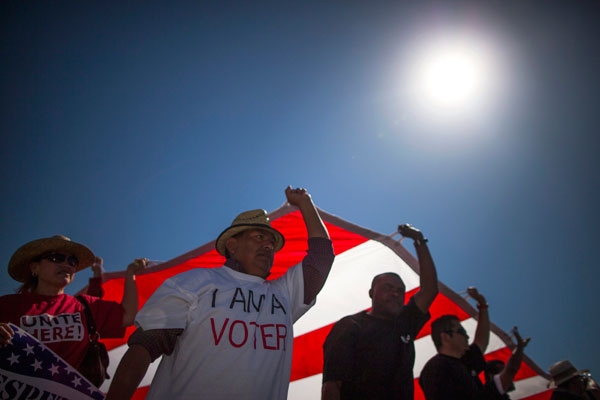 Protesters demand immigration reform in US