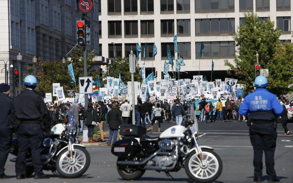 Demonstrators protest against govt surveillance in US