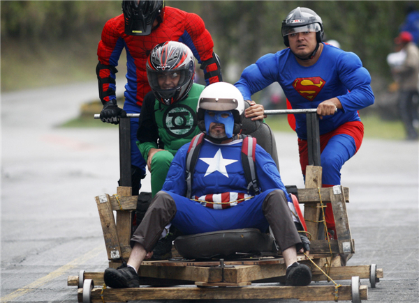 Roller Cart Festival in Colombia