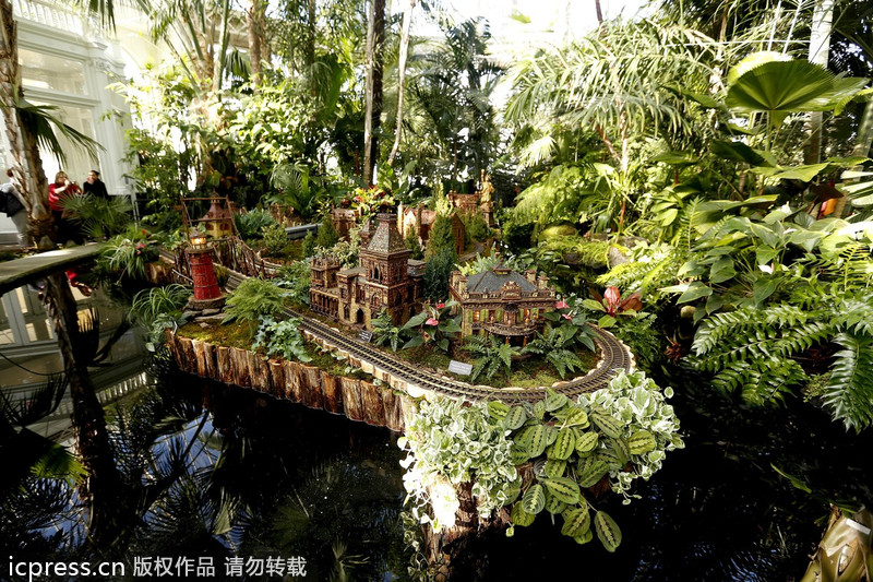 Holiday Train Show at Botanical Garden, NYC