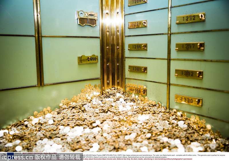 Bank vault on sale with eight million coins