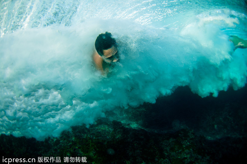 Reaching out to touch barrel wave