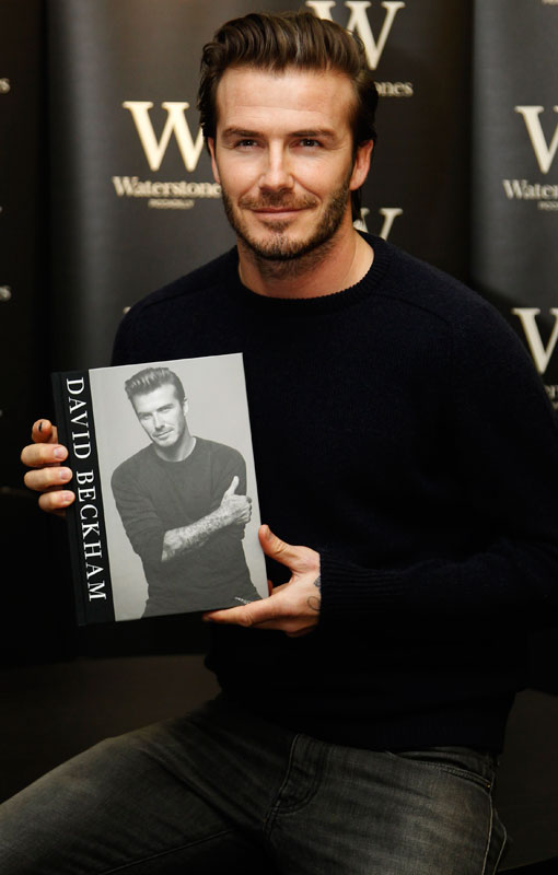 David Beckham attends book signing in London