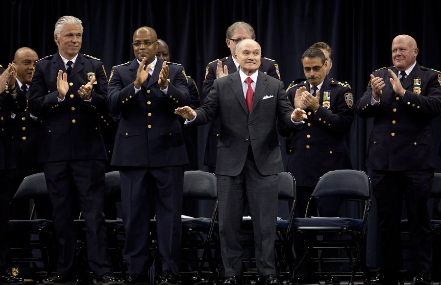 New York police graduates at induction ceremony