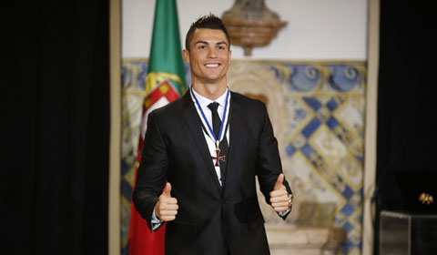 Ronaldo gets top Portuguese honor from president