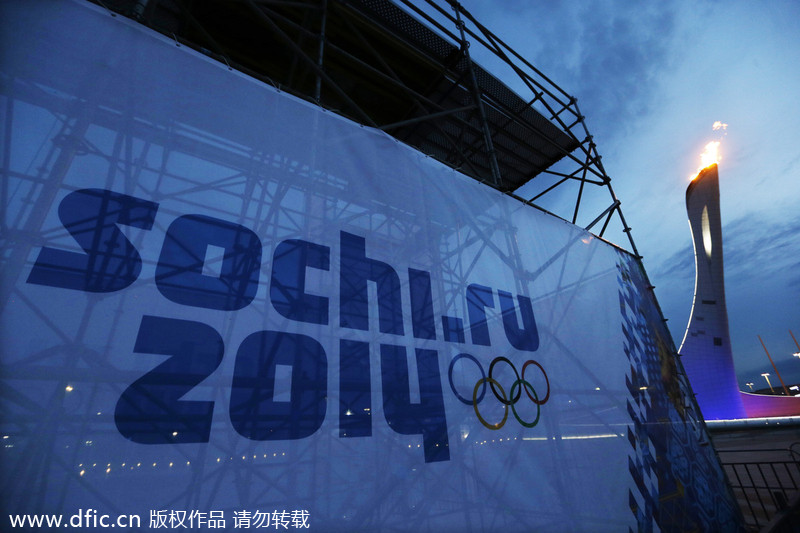 Sochi Olympic cauldron tested by fire crew