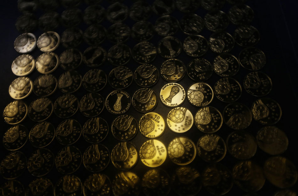 Brazil launches World Cup commemorative coins