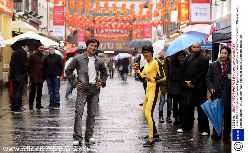 Kongfu stars wax shine in London ChinaTown