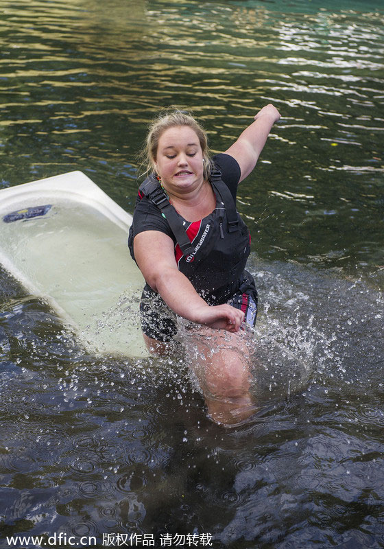 New Zealand bathtubbing races