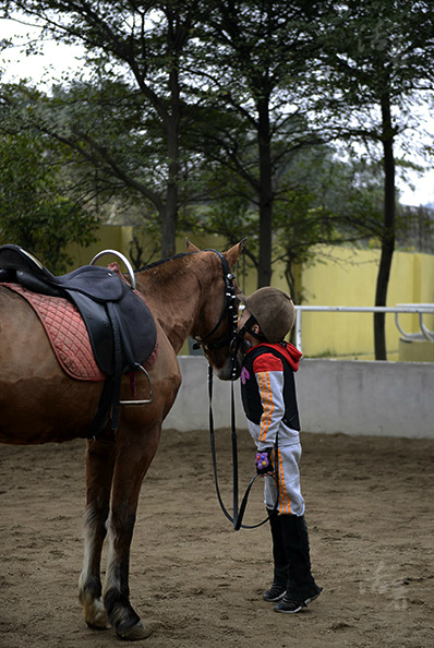 Growing up on back of a horse