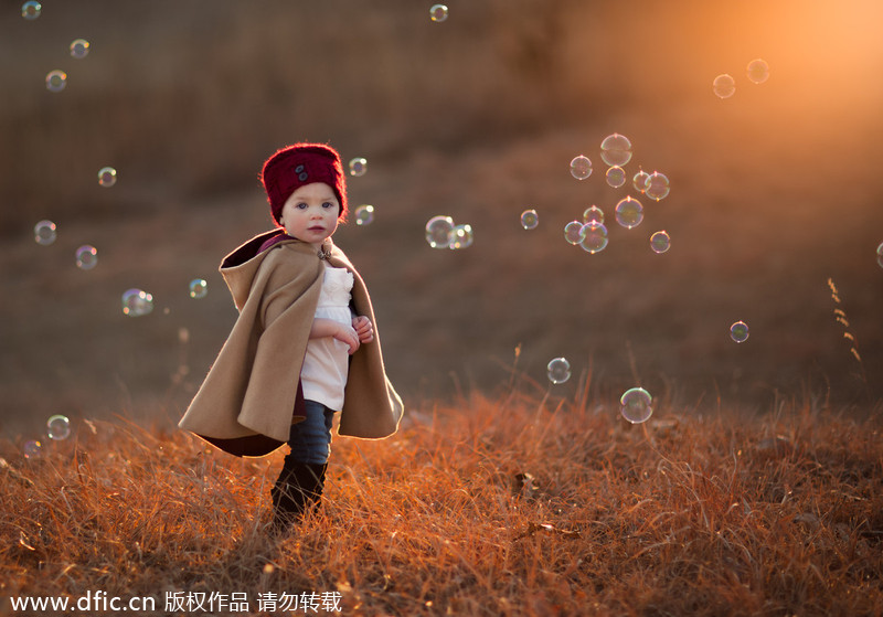 Adorable photos of children in US countryside
