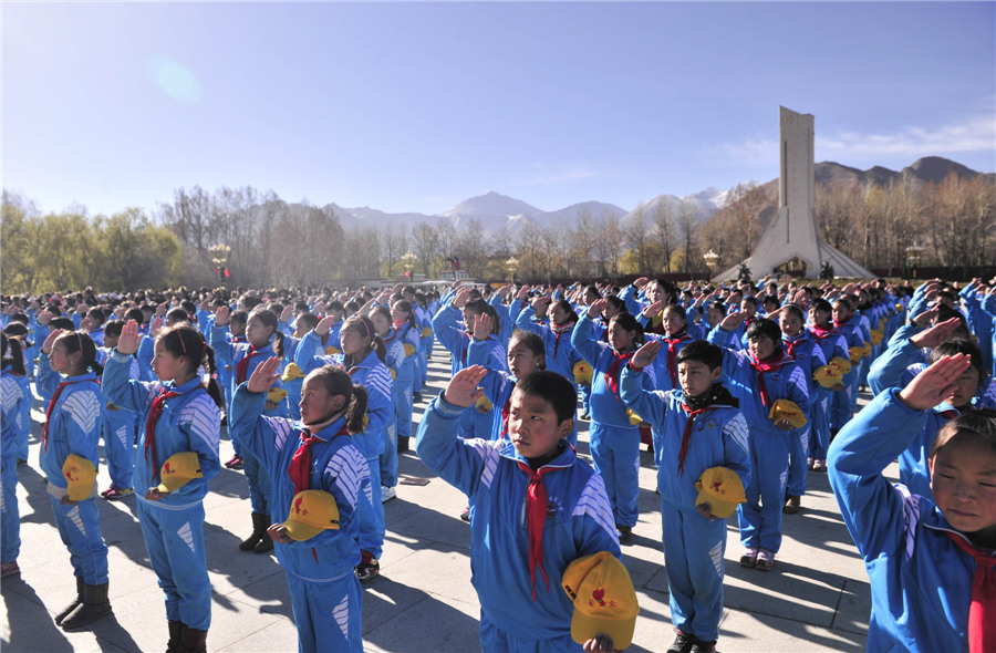 Tibet marks 55th anniversary of serfs' emancipation